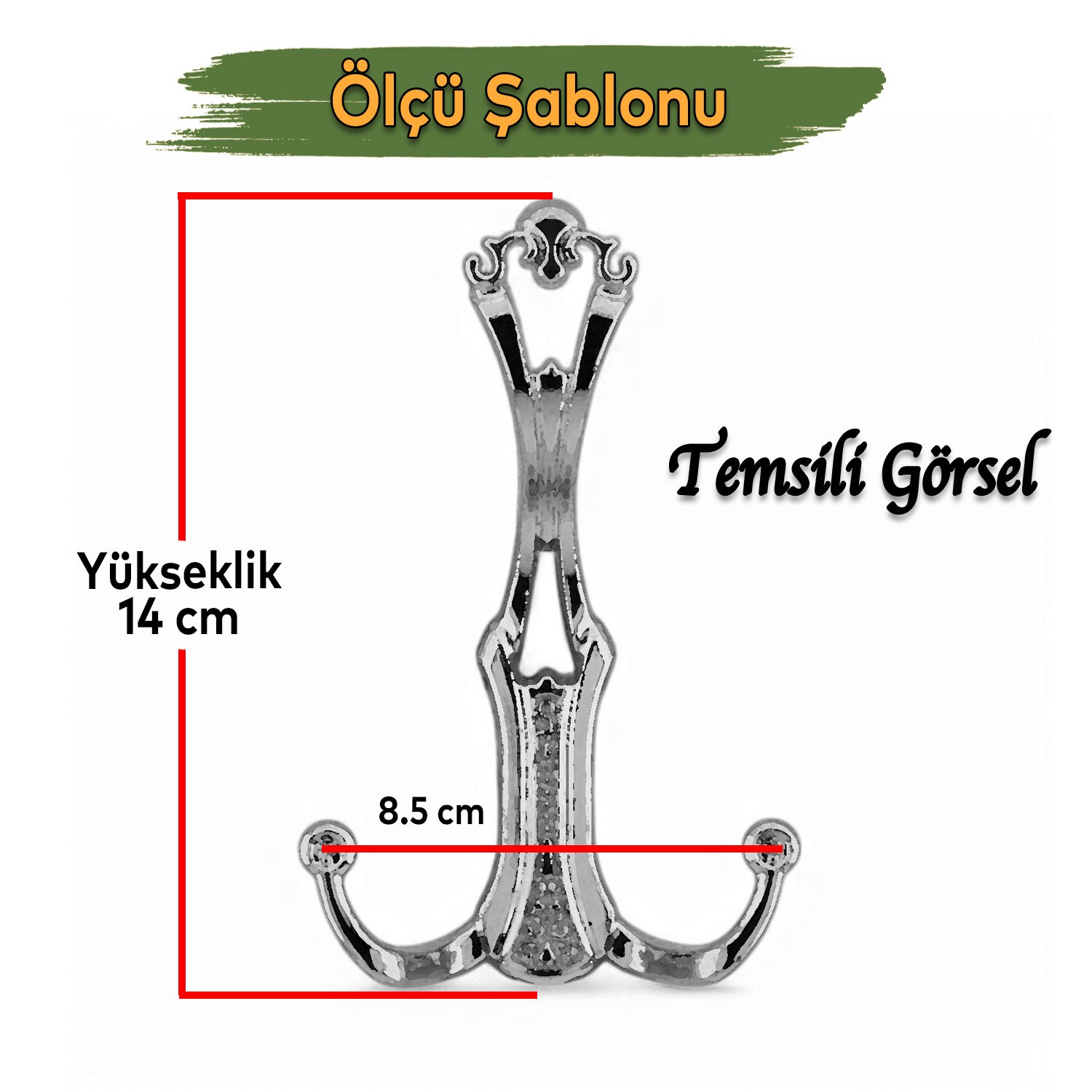 Sultan Antik Sarı Vestiyer Askısı Portmanto Dolap Askısı Askılık Duvar Elbise Askılığı Mutfak Banyo