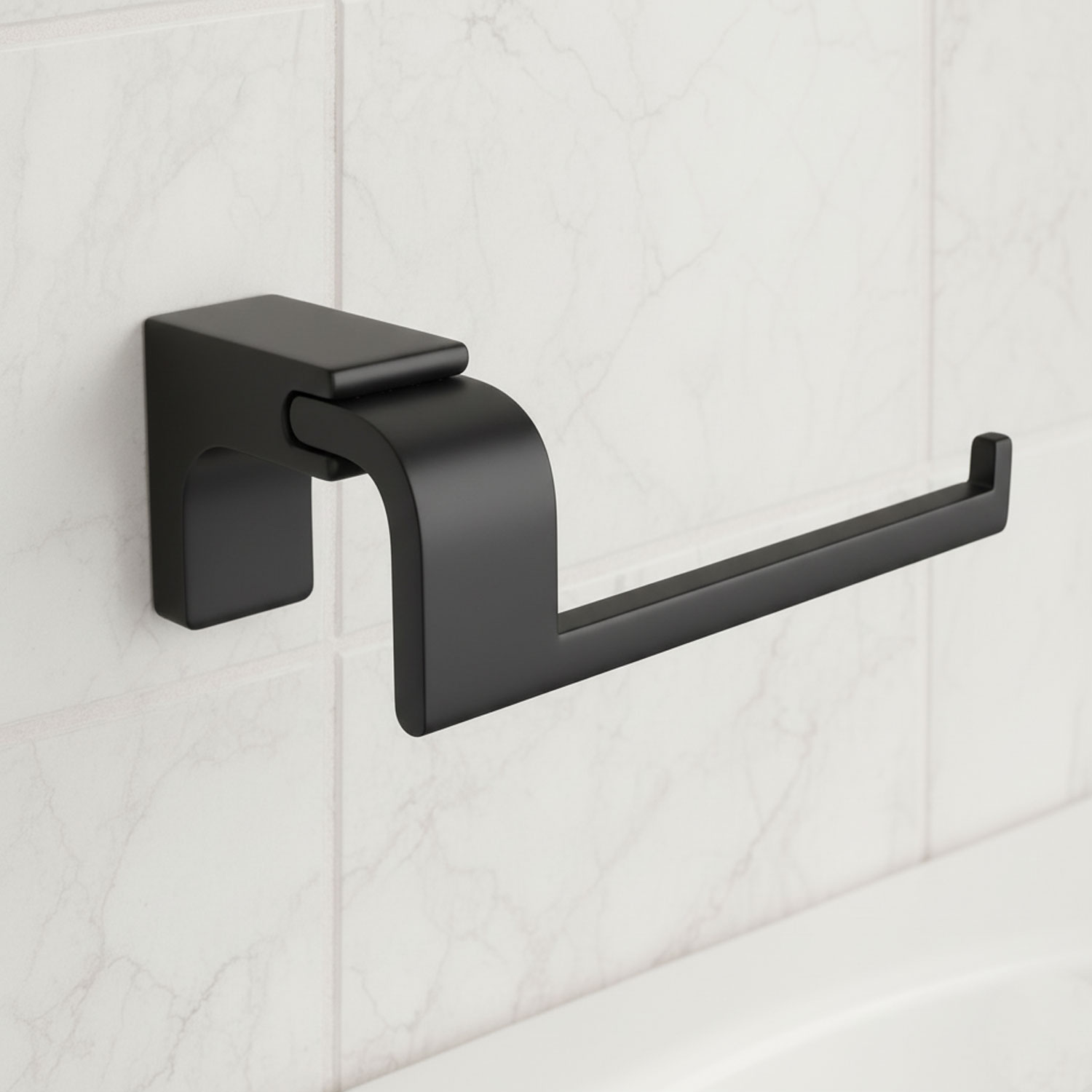 Siyah Lüx Kapaksız WC Kağıt Aparatı Vidalı Paslanmaz Metal Duvar Tuvalet Kağıtlık Banyo Aksesuarı