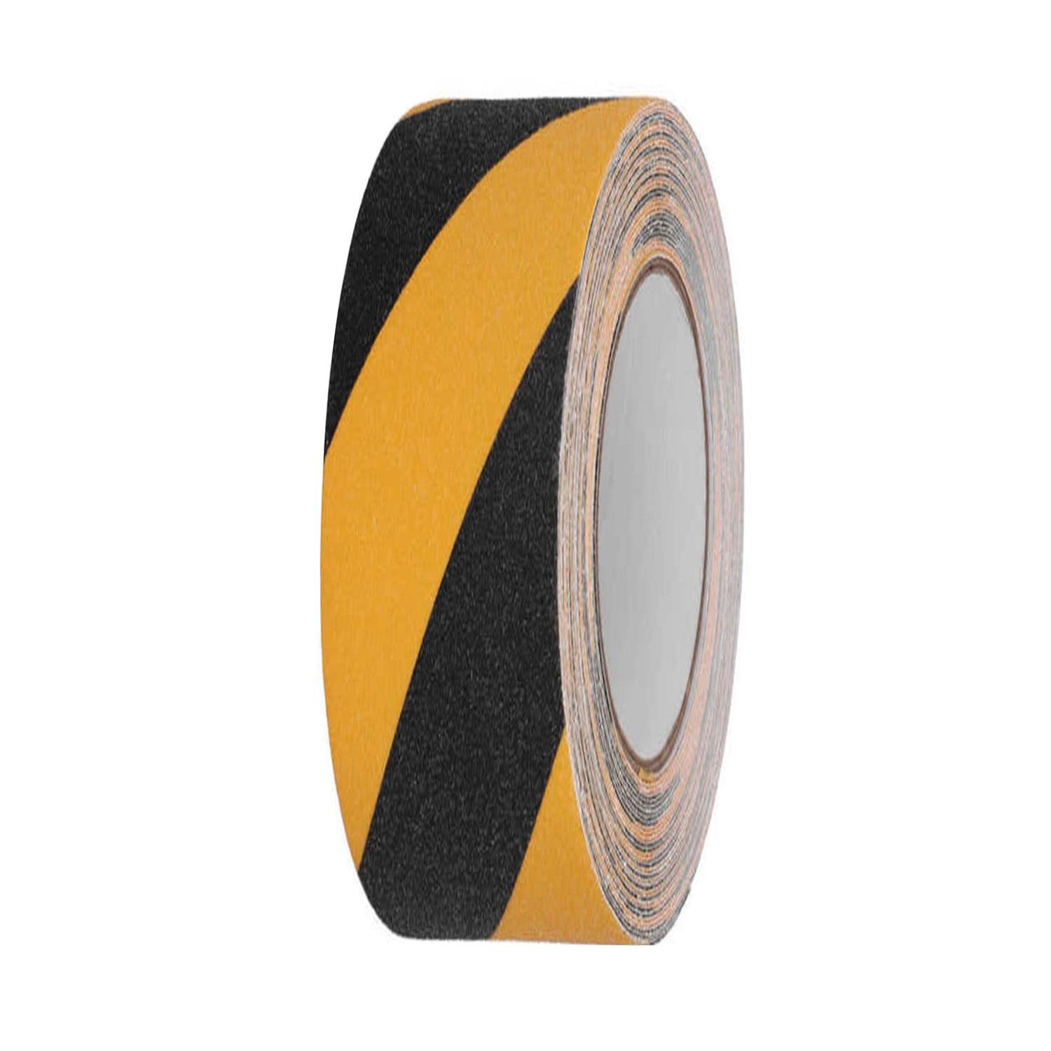 Bondit Merdiven Zemin Kaydırmaz Bant Kaymaz Bant Sarı Siyah 25 mm x 15 Mt