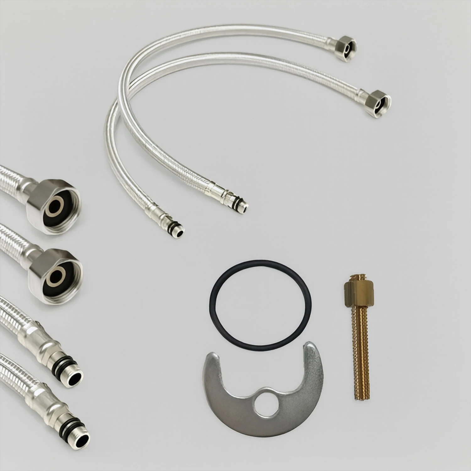 Modern Tasarım Krom Lavabo Bataryası Paslanmaz Pirinç Malzeme Uzun Ömürlü Banyo Bataryası