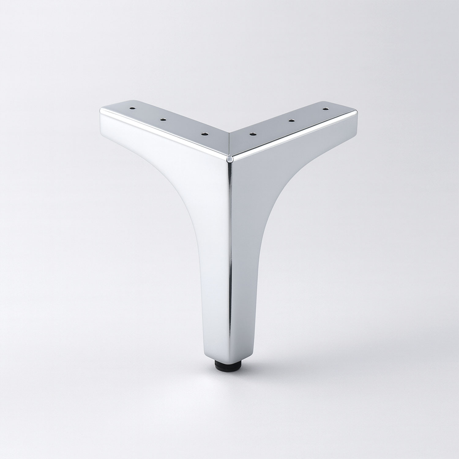 Dekor 12 cm Krom Gümüş Metal Mobilya Ayağı Dayanıklı Modern Tasarım Koltuk Sehpa Masa TV Ünitesi