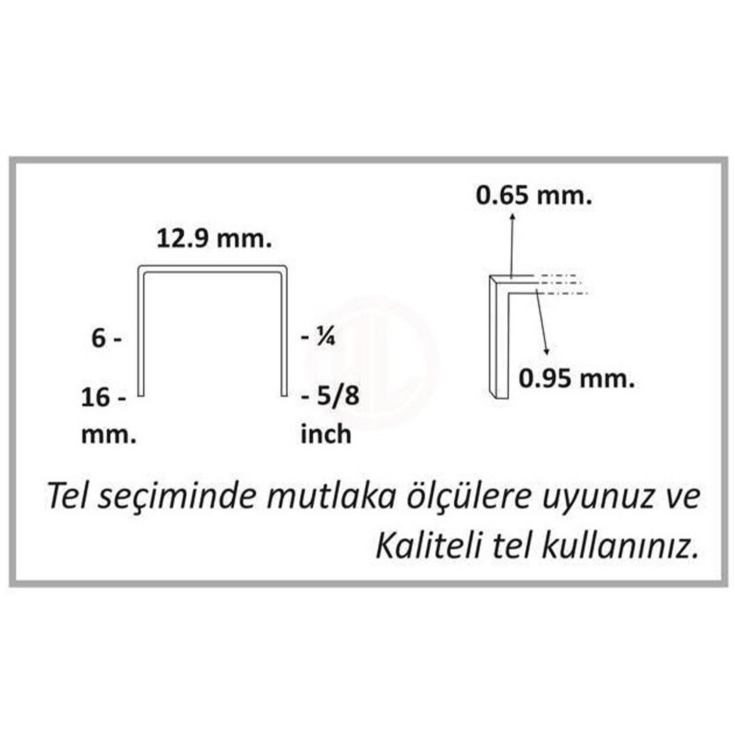 Gison GP8016 Havalı Çivi Tabancası Tetik Emniyetli Çivi Çakma Döşeme Tabancası