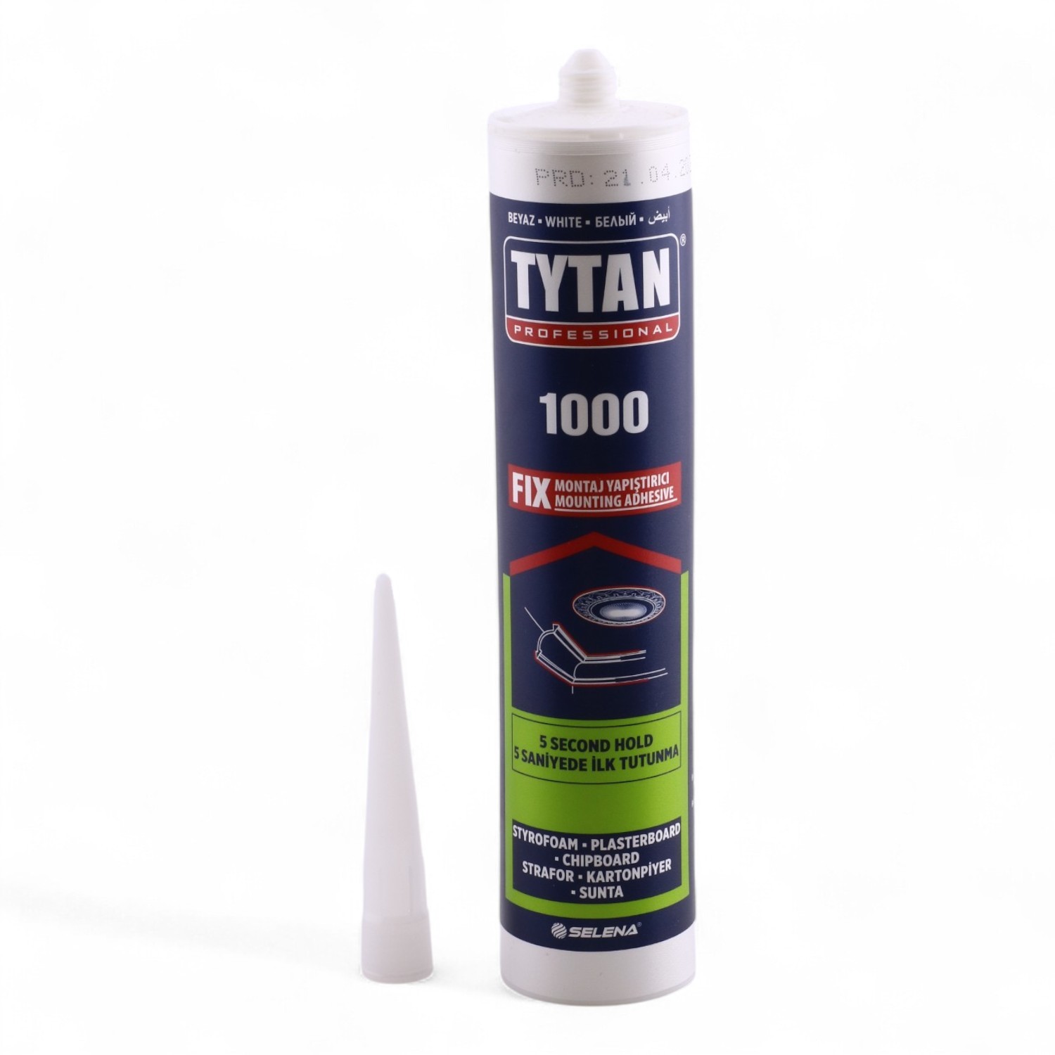 Tytan Fix Montaj Yapıştırıcı 310 ml Beyaz Mutfak Banyo Ahşap Dolap Beton Fayans Mermer Çok Amaçlı