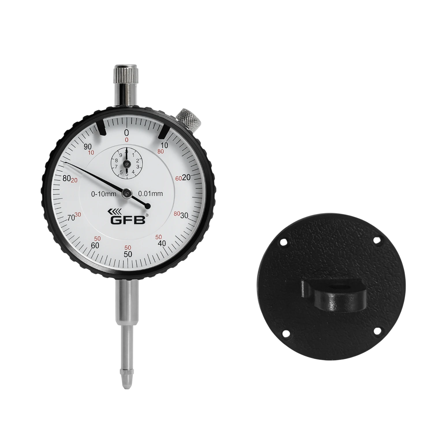 Mekanik Analog İbreli Kulaklı Komparatör Saati 0.1 mm-10 mm Mekanik Kadranlı Çevrimli Ölçüm Ayaksız