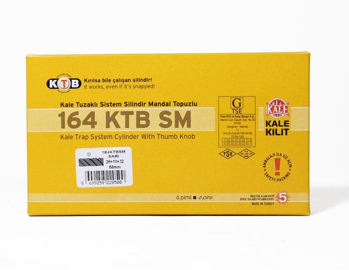 Kale 164KTBSM Tuzaklı Mandallı Topuzlu Silindir Barel Kilit 68 mm