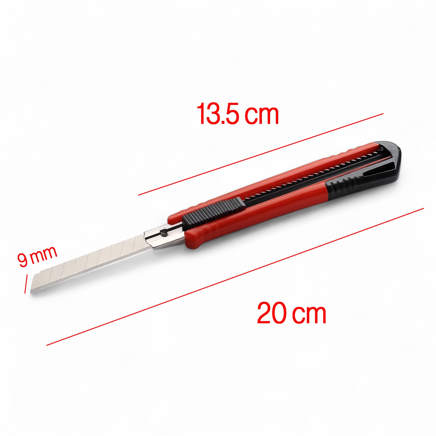 13.5 cm 9 mm Dar Maket Bıçağı Plastik Gövdeli Dayanıklı Çok Amaçlı Ofis Paket Açma Bıçak Kesici Alet