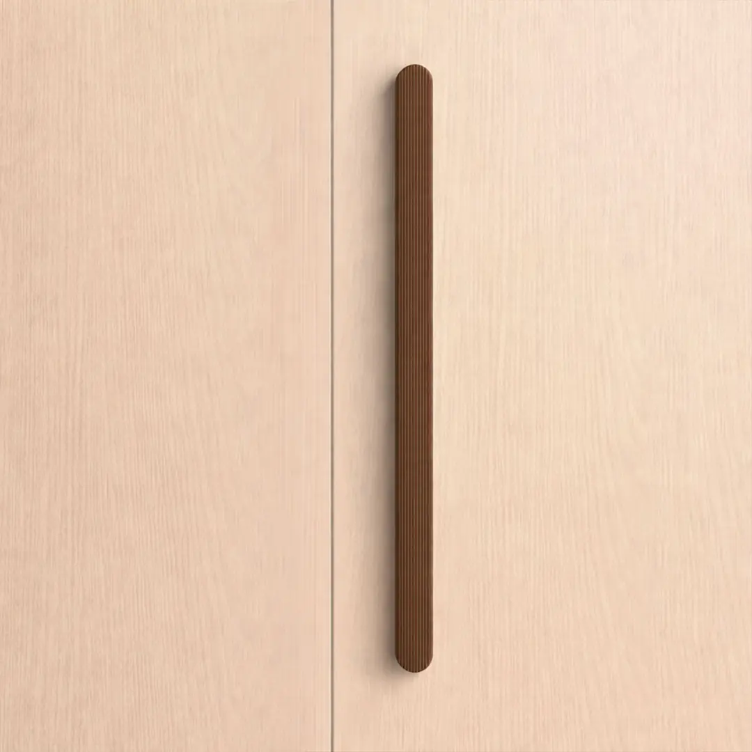 ANZER Çizgili Bronz Çekmece Kulp 512 mm Modern Gardırop Dolap