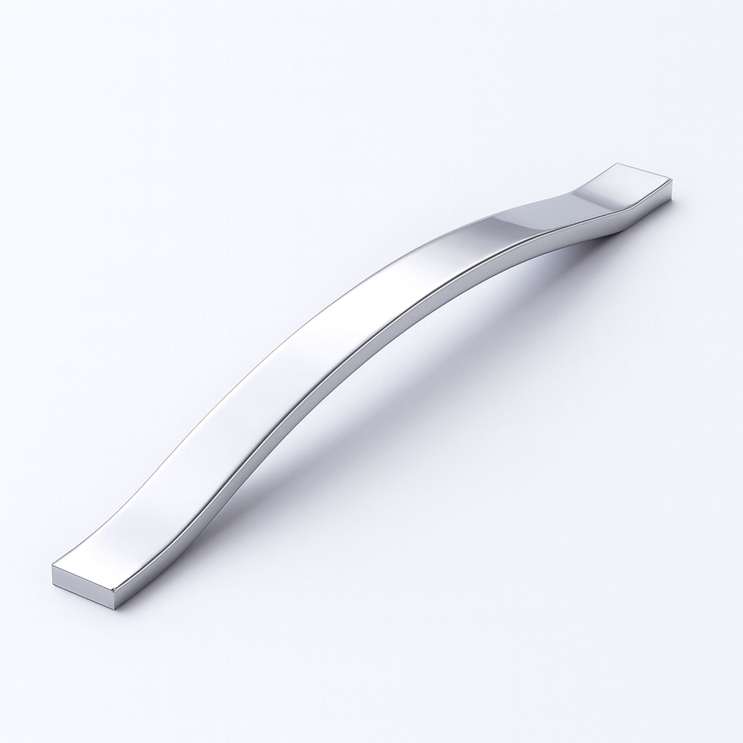 Sümbül Kulp 192 mm Krom Gümüş Renk Metal Mobilya Dolap Çekmece Kulpu Modern Mutfak Kapak Kulpları