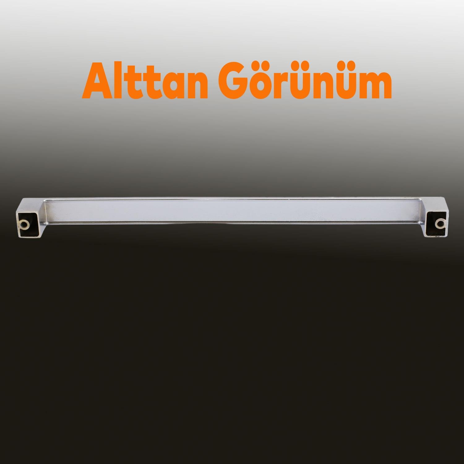 10 Adet Bihter Mobilya Mutfak Dolabı Çekmece Dolap Kapak Kulpu Kulbu Metal Krom (224 MM-22.4 CM)