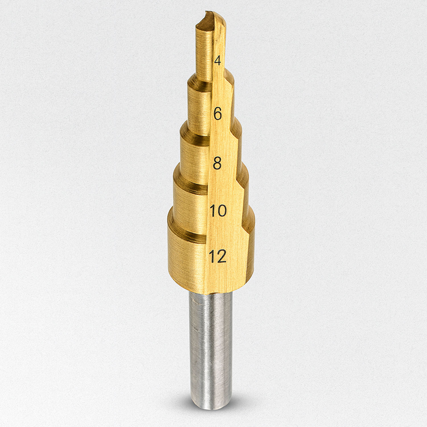 Profesyonel 4-12 mm Kademeli Matkap Ucu Titan Kaplama Metal Sac Delme HSS Konik Step Drill