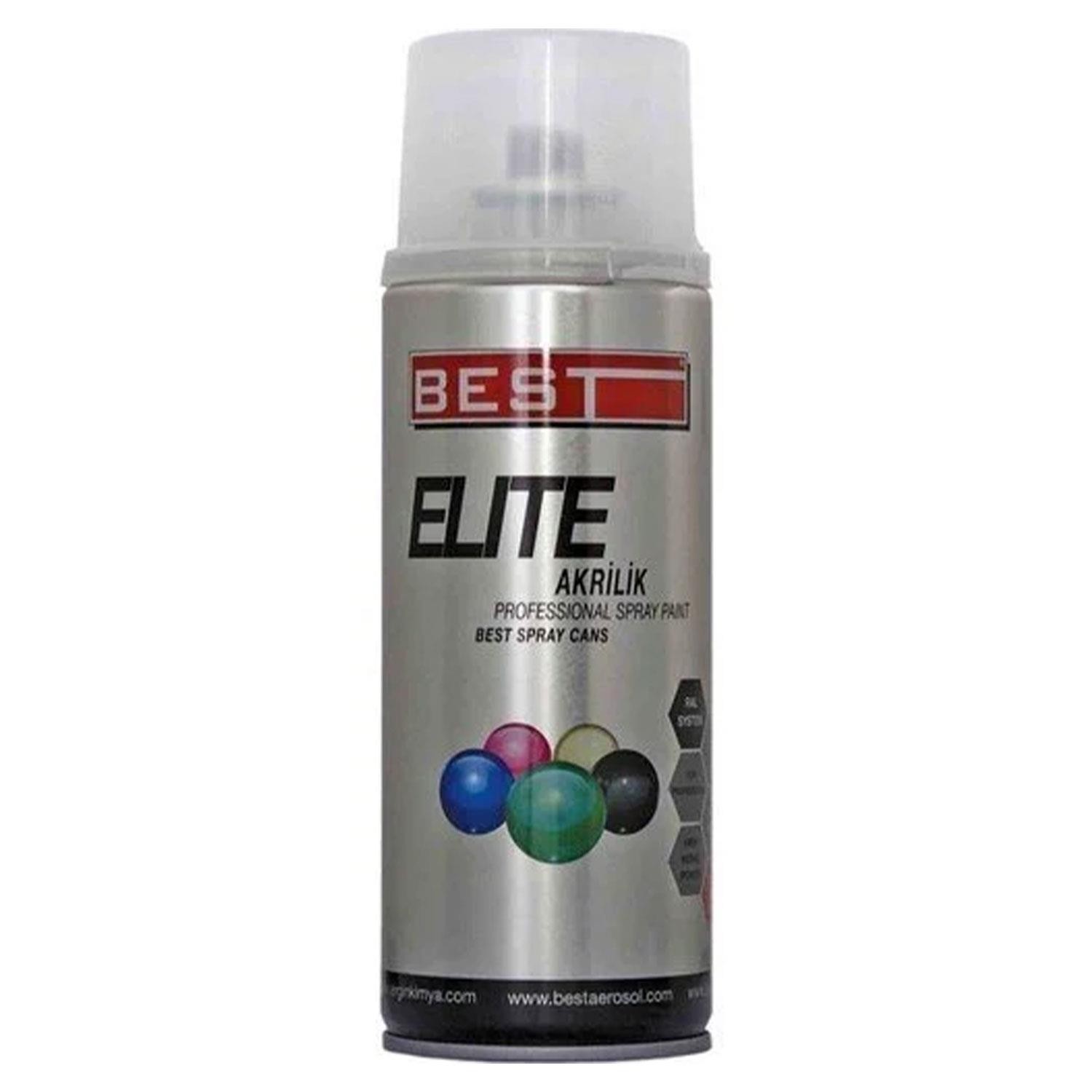 Best Elite Akrilik Sprey Boya 400 ml Mat Gri Antasit Gri RAL7016