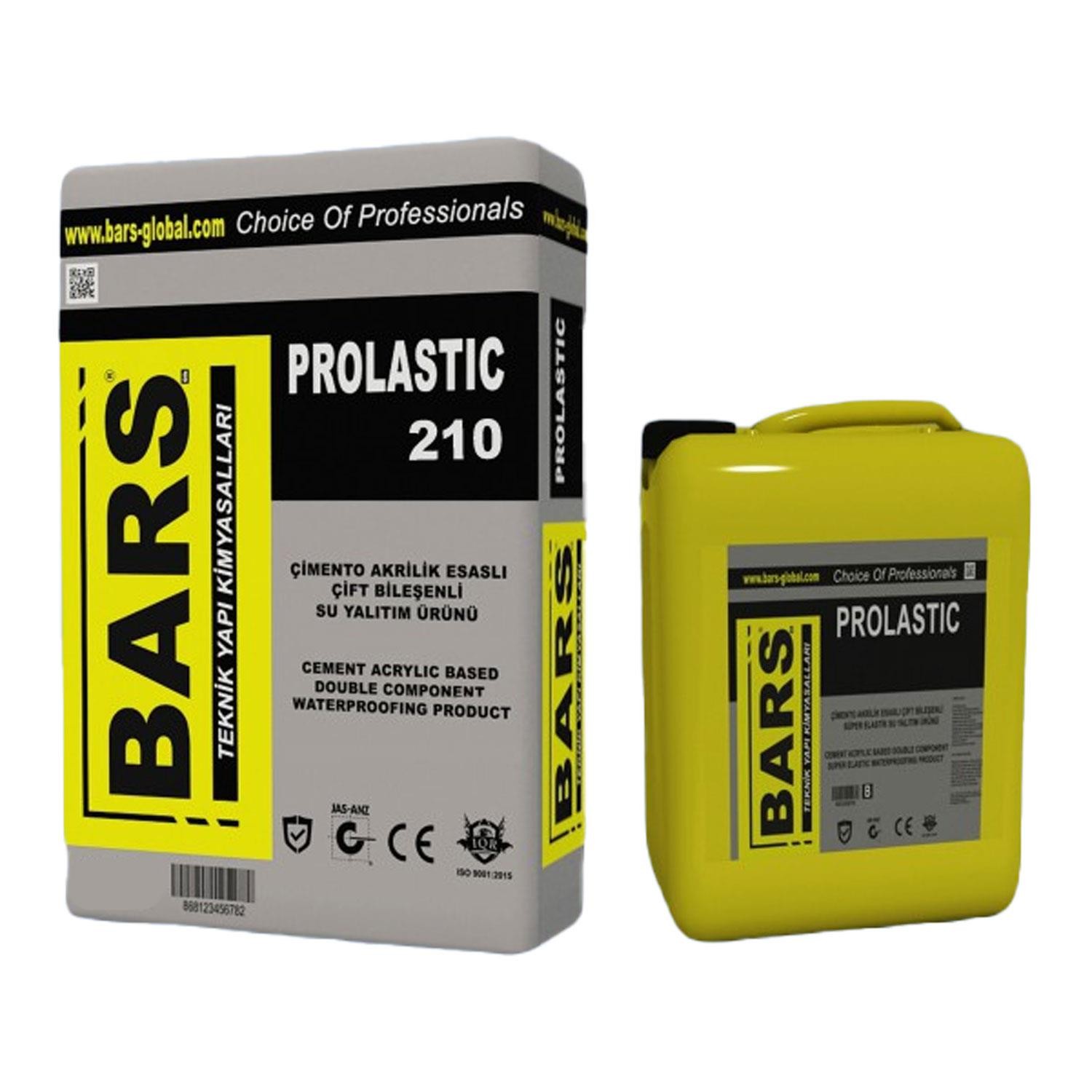 Bars Prolastik 210 Sürme İzolasyon Çimento Akrilik Esaslı Esnek Su Yalıtım 20+5 Kg