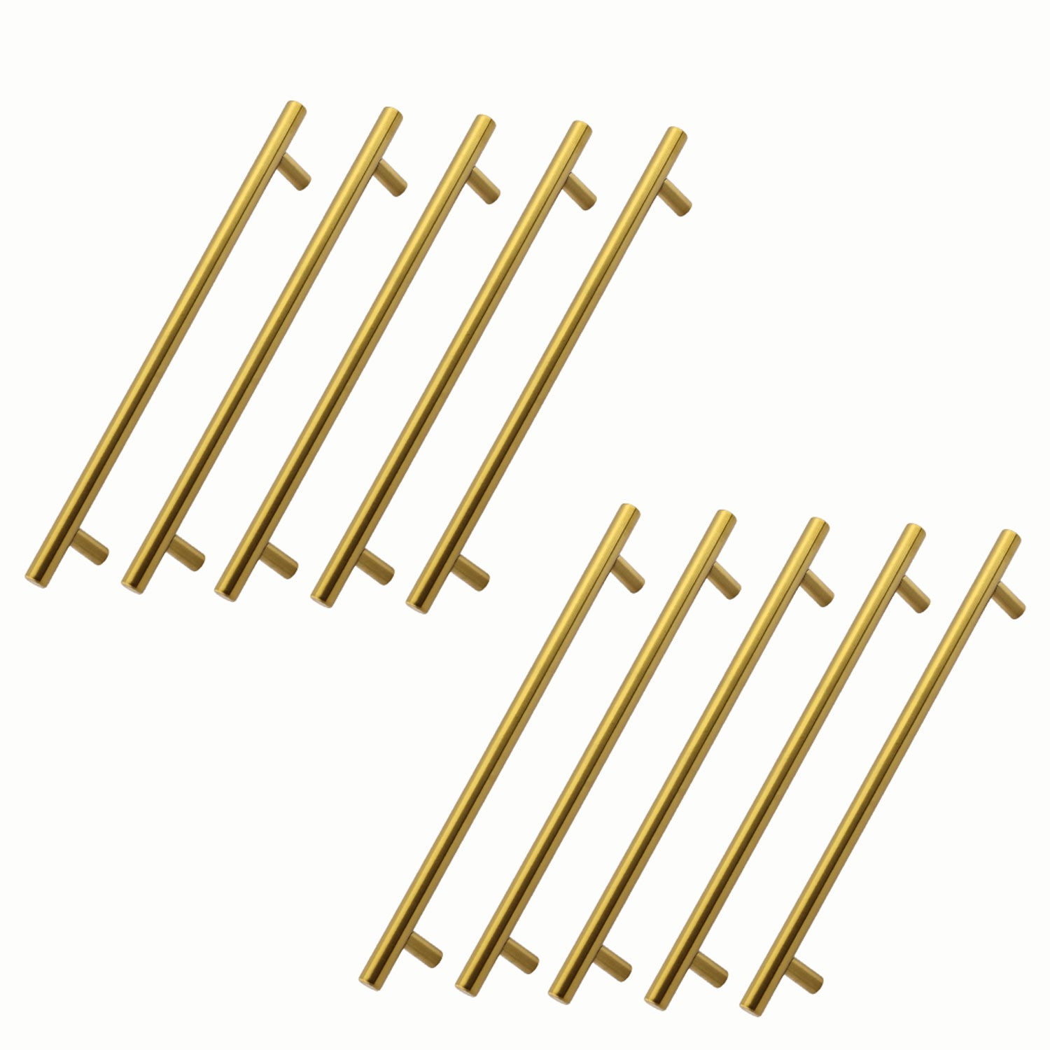 Alteta Gold 10 ADET Altın 320 mm Metal Mobilya Kulp Mutfak Dolap Çekmece Dolabı Kapak Kulpları Kulbu