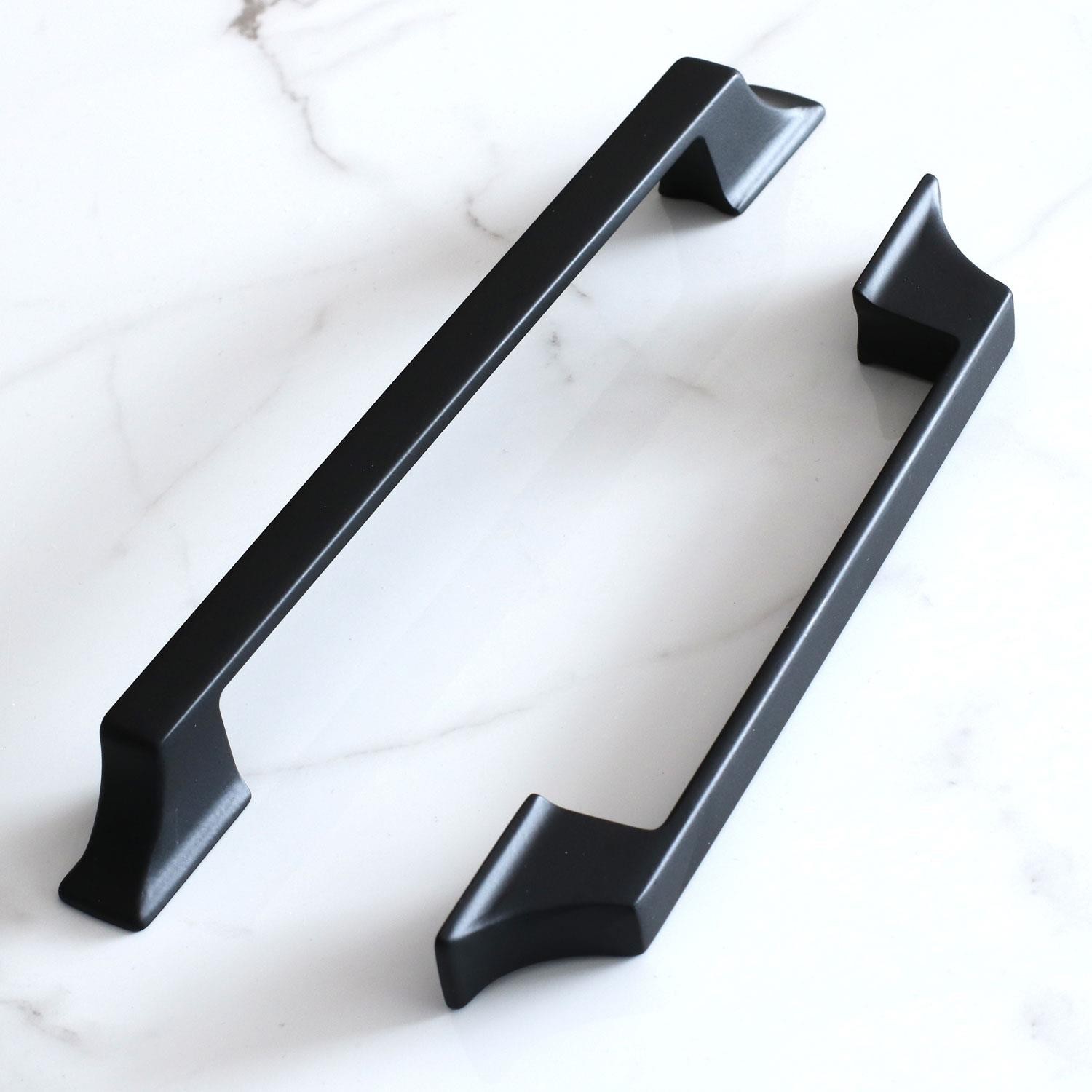 Mostar 160 mm Siyah Metal Kulp Mobilya Mutfak Çekmece Dolap Dolabı Kapak Kulbu Kulpları Kulpu 160 mm