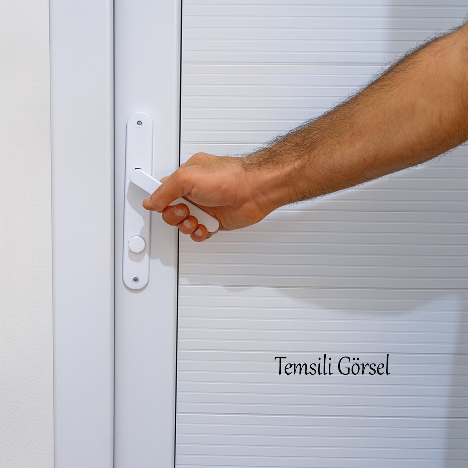 Plastik Wc Banyo Kapı Kolu Tutamağı İçi Metal Plastik Tutma Kol Sağa Sola Uyumlu 1 Takım