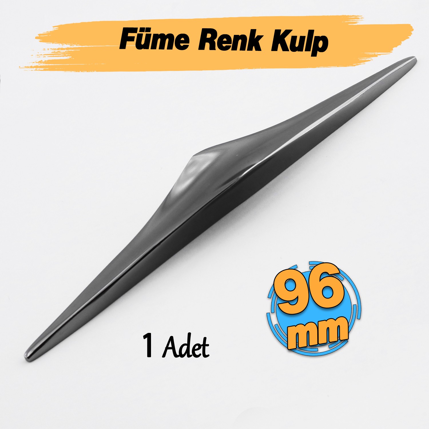 Olivin Füme Metal Kulp 96 mm - 9.6 cm Mobilya Çekmece Mutfak Dolabı Dolap Kulpları Kulbu Kulpu