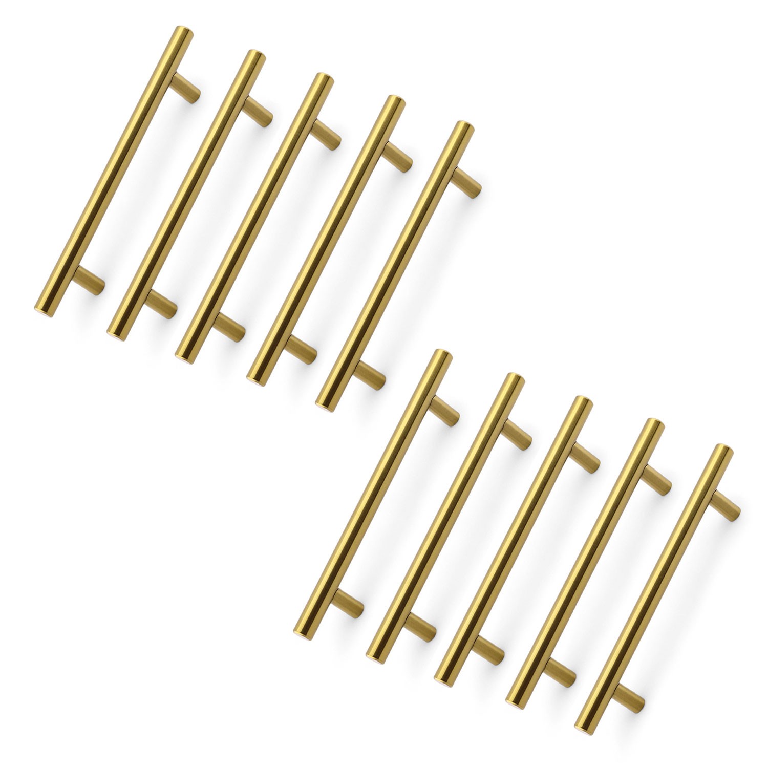 Alteta 10 ADET Gold Altın 160 mm Metal Mobilya Kulp Mutfak Çekmece Dolap Dolabı Kapak Kulpları Kulbu