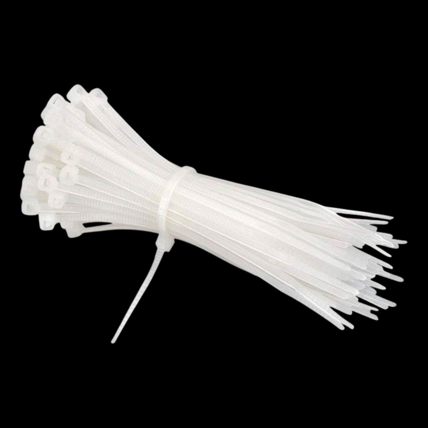 100 Adet Cırt Kelepçe 4,8x250 mm Plastik Beyaz Renk Zip Kablo Bağı Çok Amaçlı Bağlama