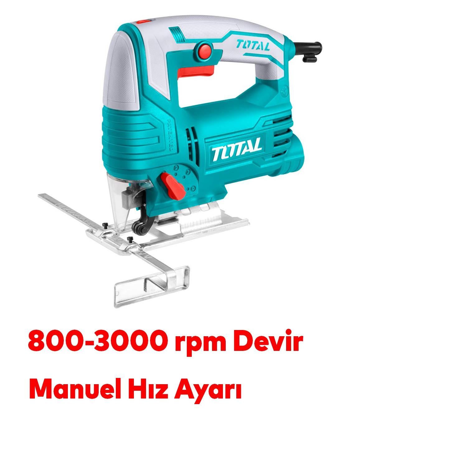 Dekupaj Testere Makinesi Hobi Total 570 W 4 Kademeli Kömürlü 800 3000 Rpm Devir Ayarlı Testere 