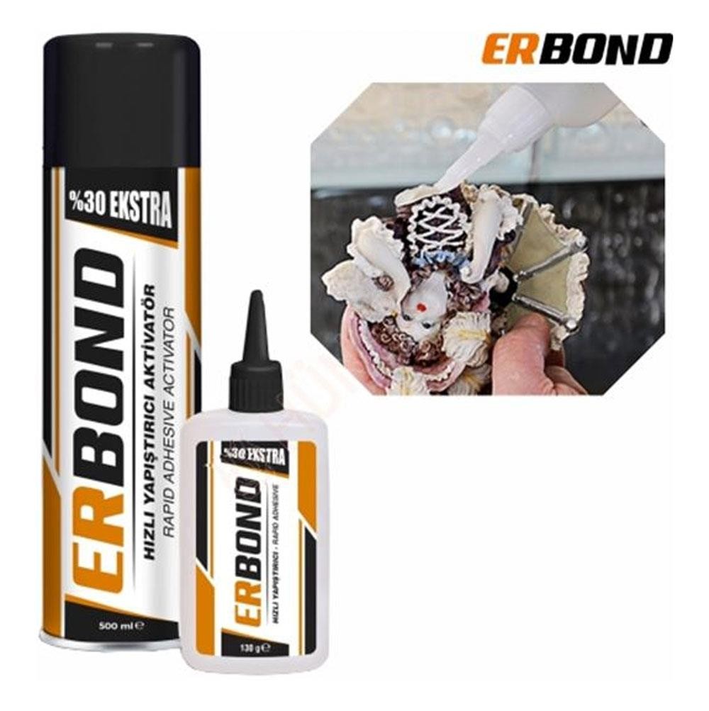 Er Bond Hızlı Yapıştırıcı Aktivatör 500 ml + 130 gr