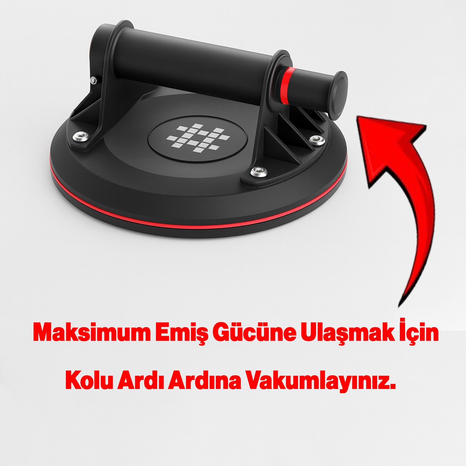 140 Kg Basınç Göstergeli Vakumlu Vantuz Yüksek Güçlü Emiş Cam Seramik Mermer Ağır Yük Taşıma Vakum