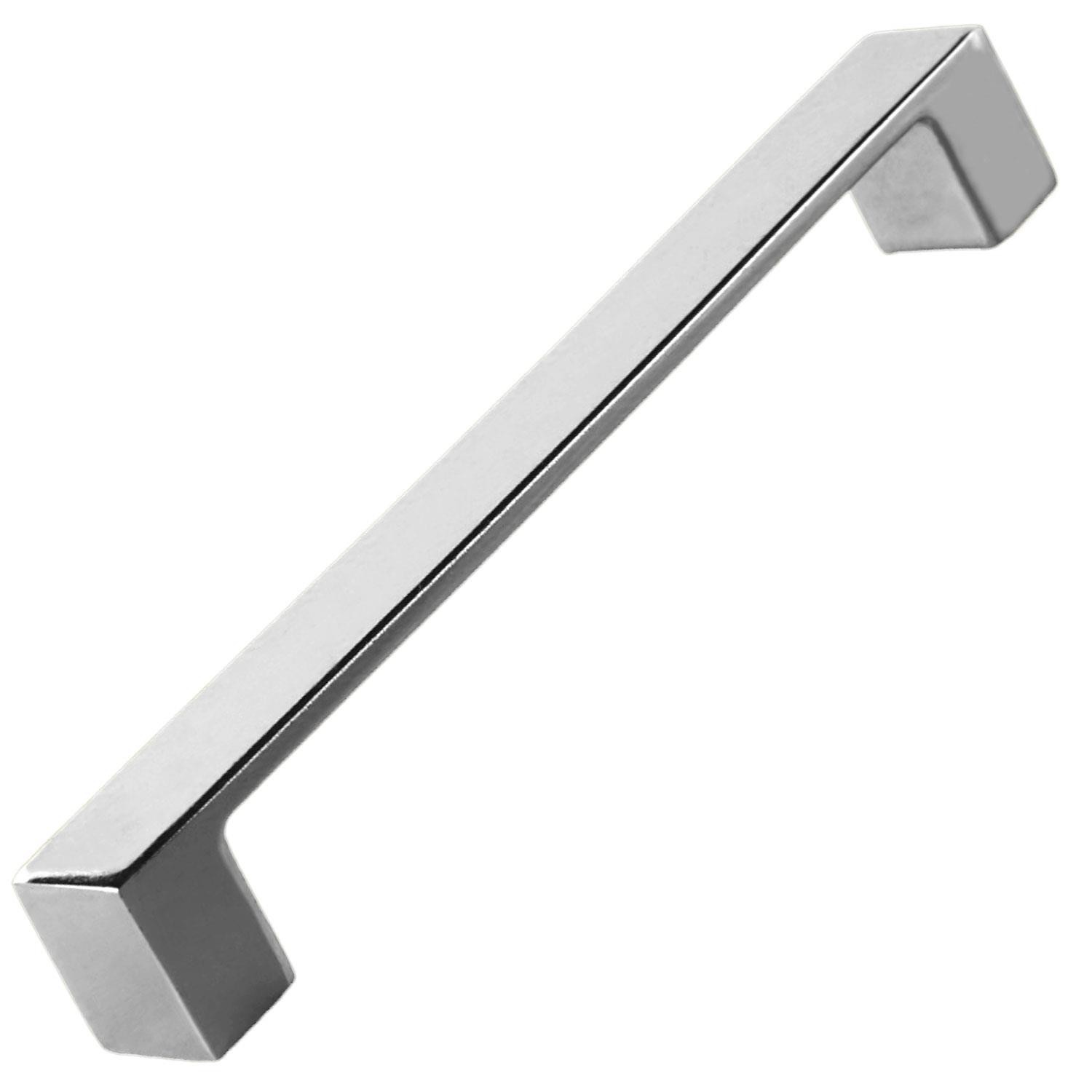 Bihter Düz Mobilya Mutfak Dolabı Çekmece Dolap Kulpu Kulbu Krom (128 MM-12.8 CM) Metal Kulpları