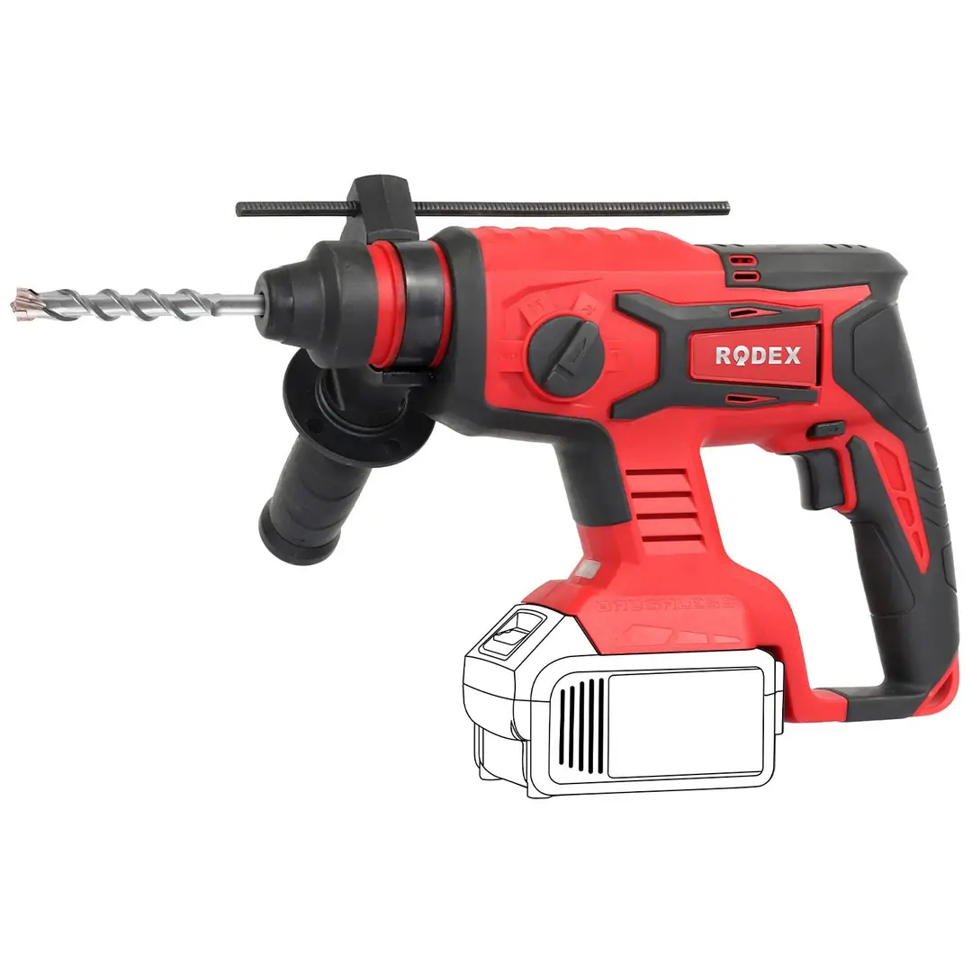 Rodex RPX2375 Pnömatik Kırıcı Delici Kömürsüz Akülü Matkap