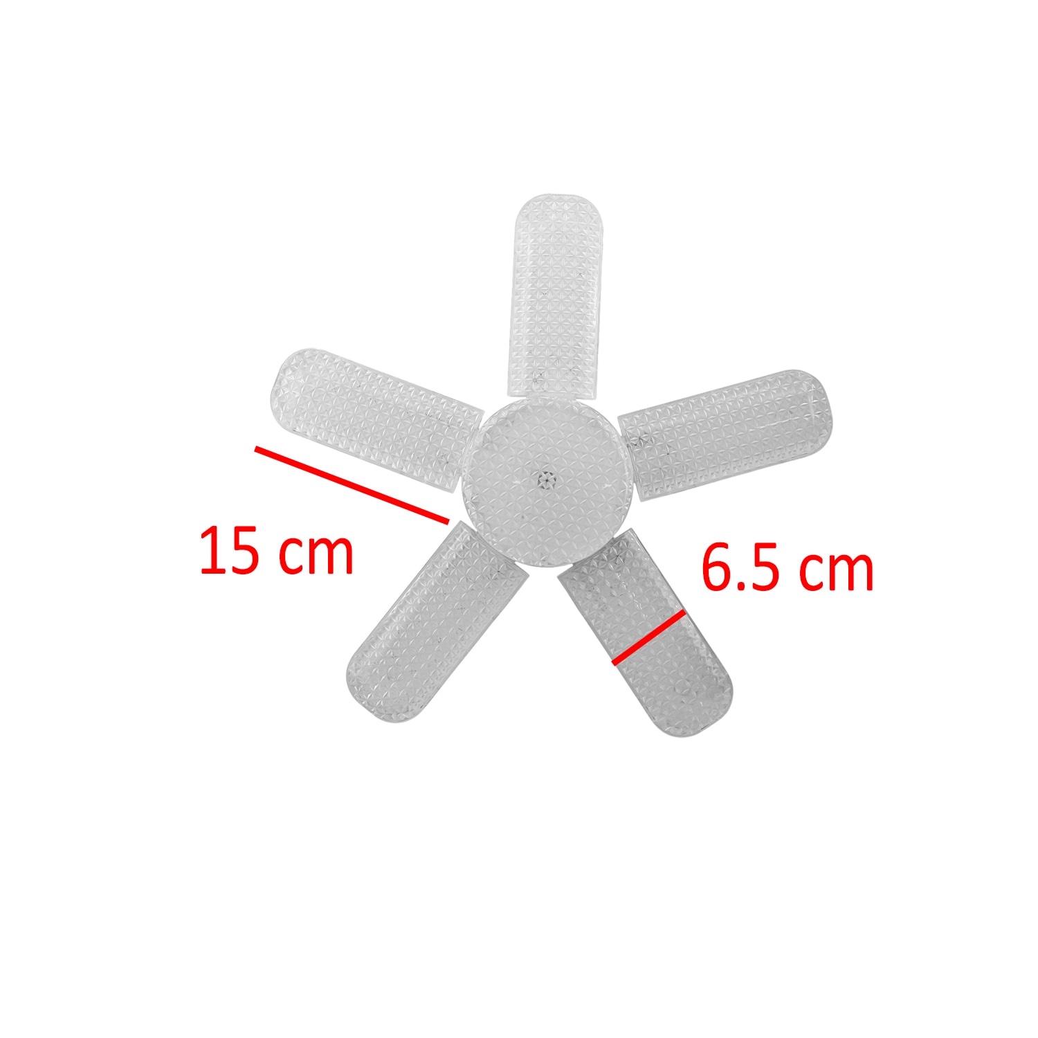 Beş Pervaneli Tasarruflu Ampul 72 W Led Lamba Beyaz E27 Duy 6480 Lümen Uzun Ömürlü 220 Volt 1 Adet