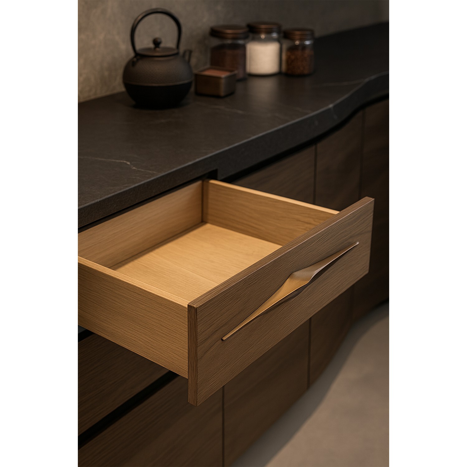 Olivin Bronz Metal Kulp 96 mm - 9.6 cm Mobilya Çekmece Mutfak Dolabı Dolap Kulpları Kulbu Kulpu