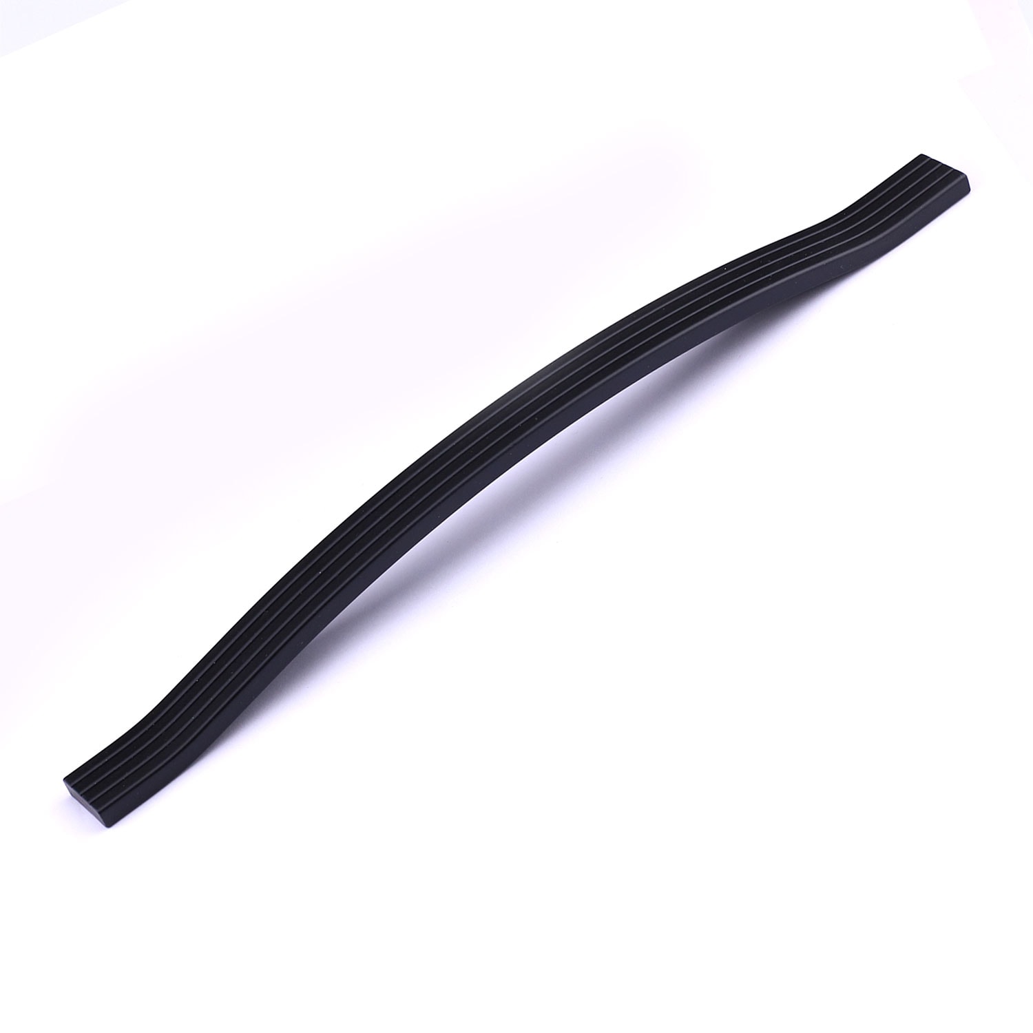 Akasya 320 mm Siyah Metal Mobilya Kulpu Çizgili Model Dayanıklı Uzun Ömürlü Modern Dekoratif Tasarım