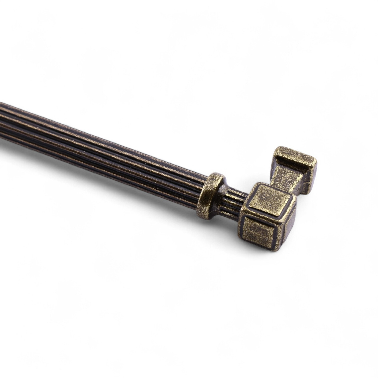 Talas 224 mm Çizgili Antik Sarı Metal Kulp Mobilya Çekmece Mutfak Dolabı Dolap Kulpları Kulb 22.4 cm