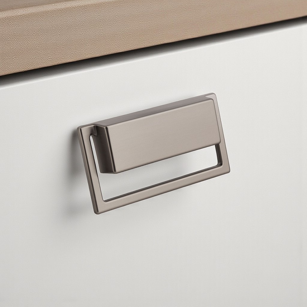 Marko Soft Füme Metal Gömme Mobilya Kulp Modern Dolap ve Çekmece Dayanıklı Dekoratif Kulplar