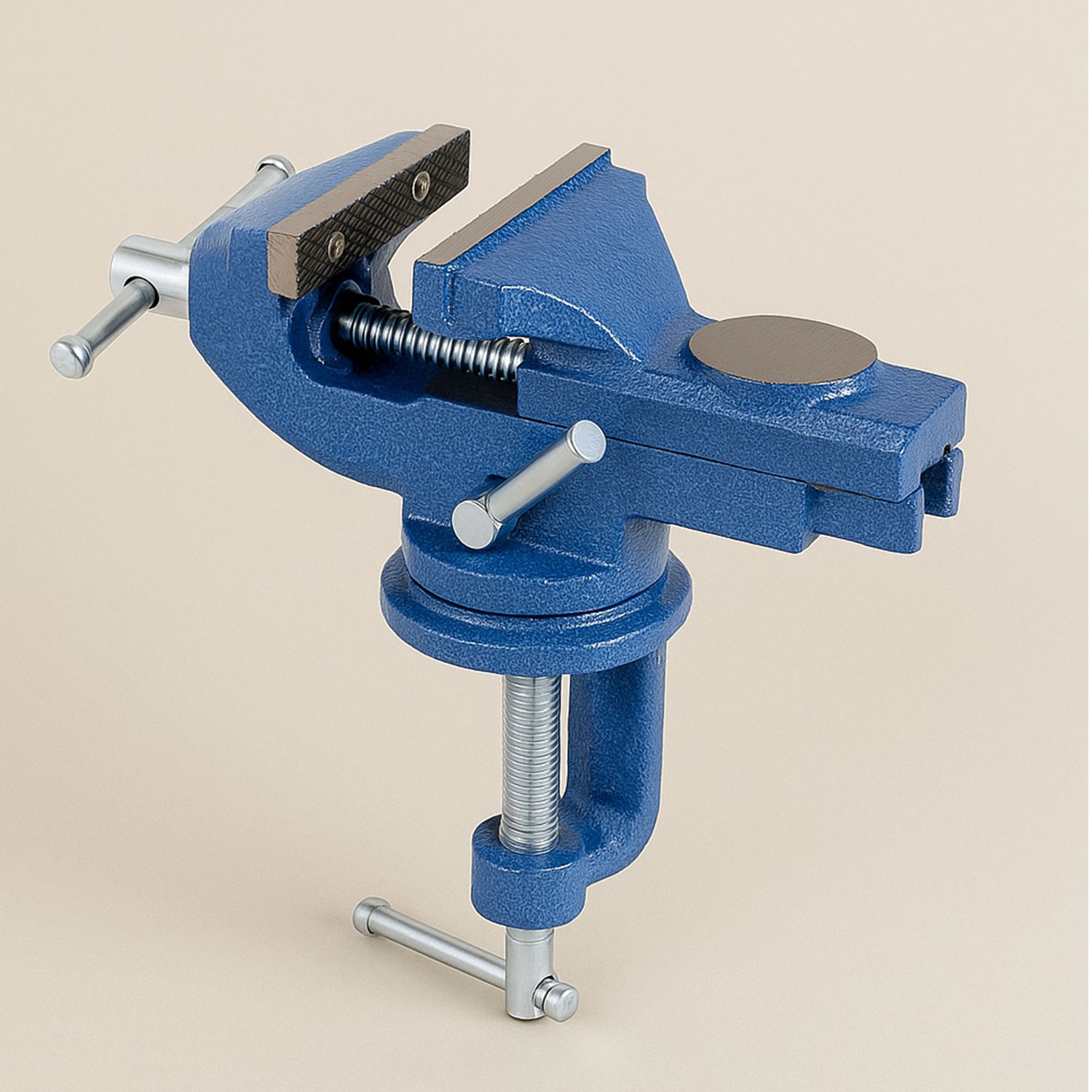 Masa Mengenesi 60 mm Mobilya Tezgah Dönerli Tabla Taban Metal Döküm İşkence Kıskaç Mini Ahşap Kanca