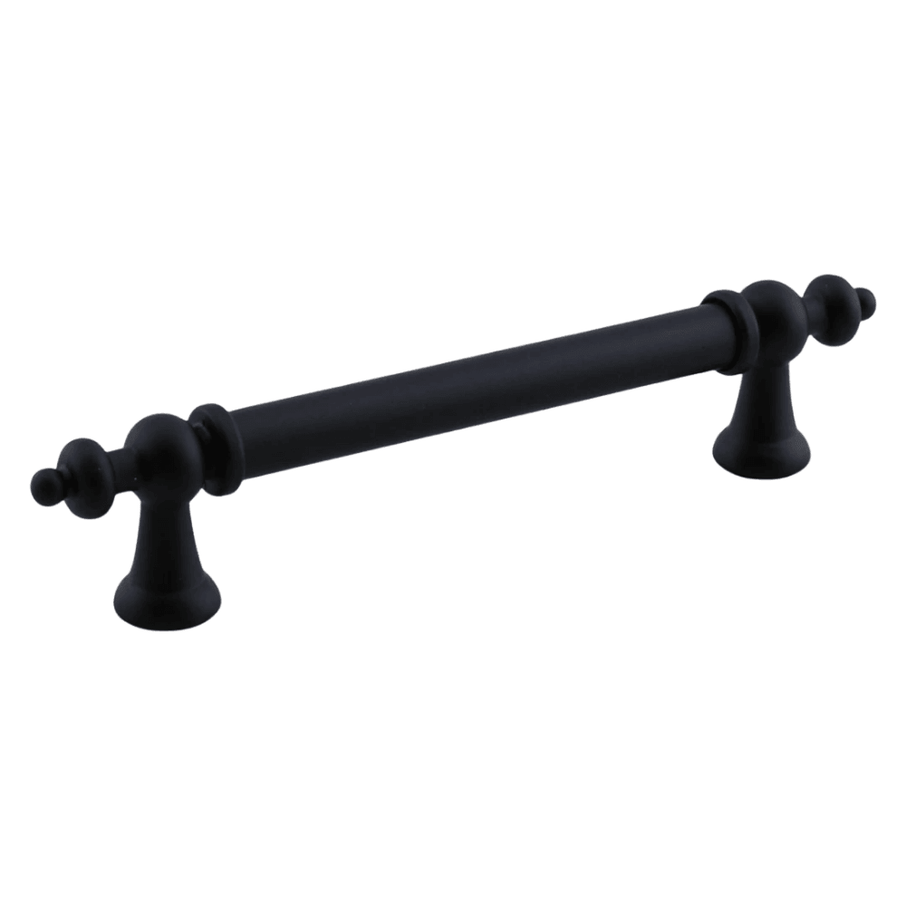 Osmanlı (96 mm - 9.6 cm) Mat Siyah Metal Mobilya Mutfak Çekmece Dolap Dolabı Kulbu Kulpu Kulpları