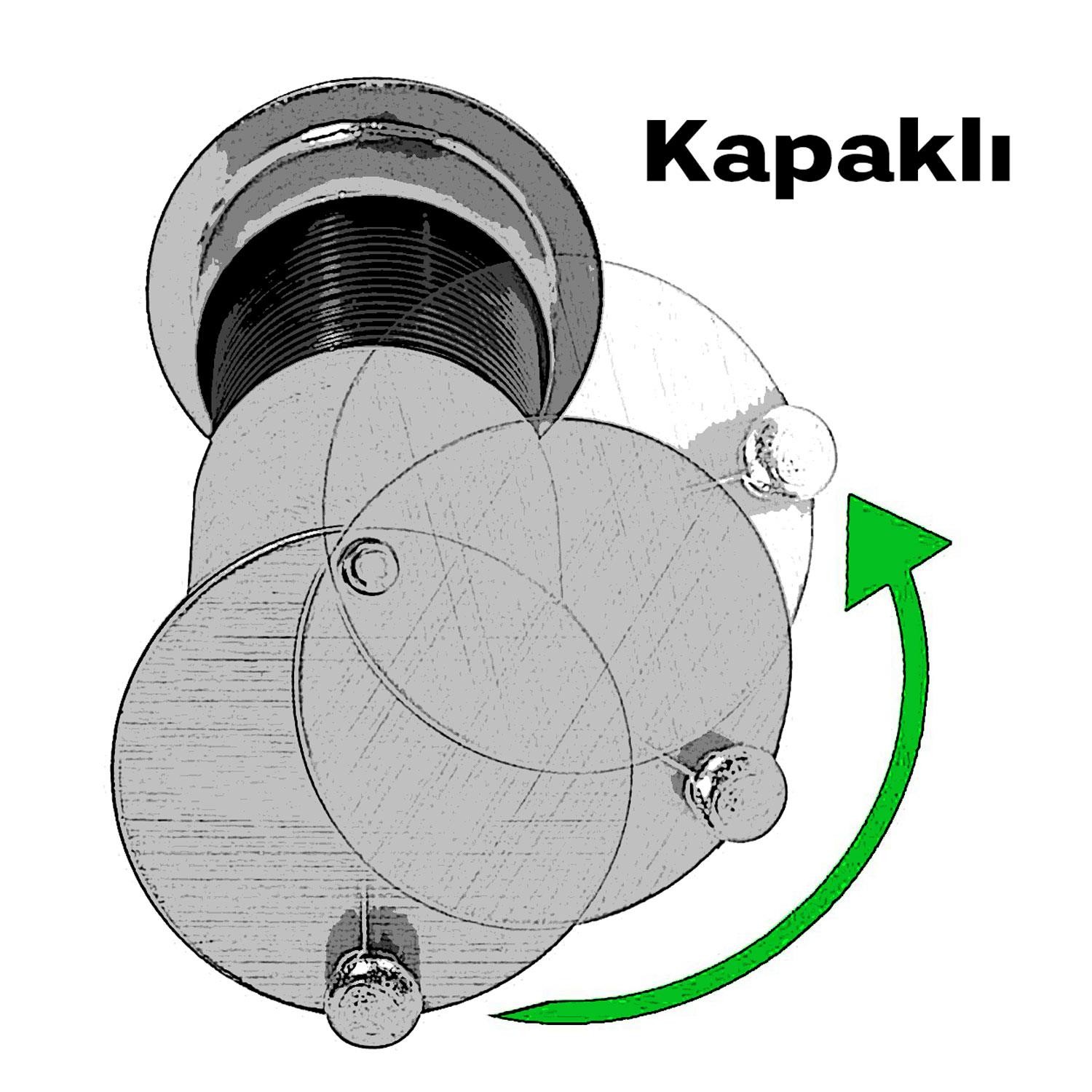 Kapaklı Kapı Dürbünü Çelik Kapı Gold 60-90 mm Ayarlanabilir