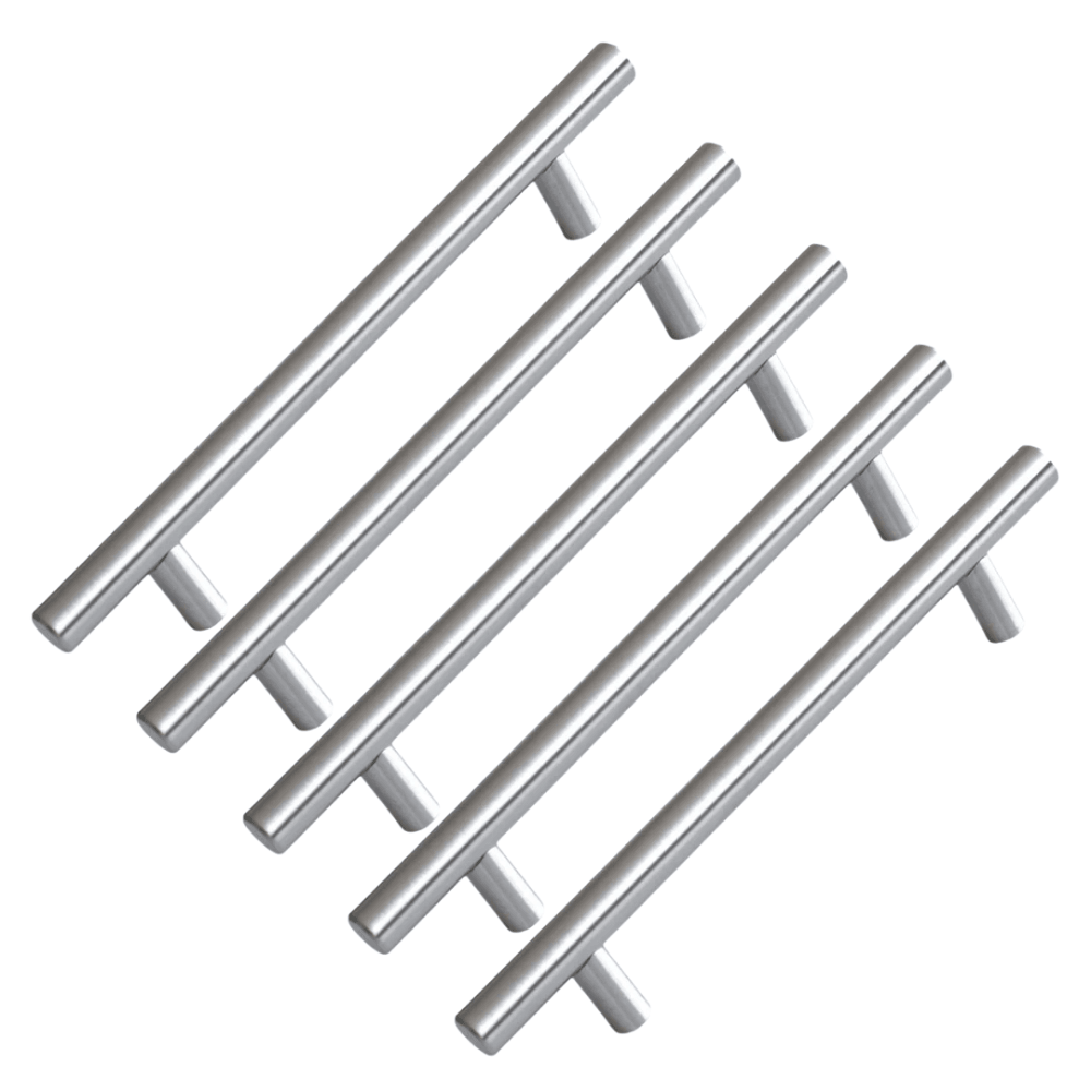5 ADET RoseMary İnox Metal Kulp 128 mm ( 12.8 cm ) Mobilya Mutfak Çekmece Dolap Kapak Kulpu Kulbu