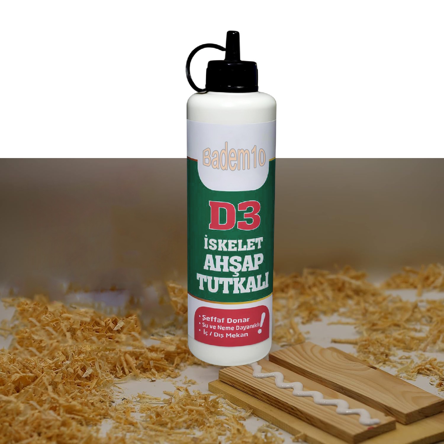 Hazır Ahşap Tutkalı 500 gram Şeffaf D3 Mobilya Mdf Sunta Kumaş Kağıt DIY Uygulamalarında Yapıştırıcı