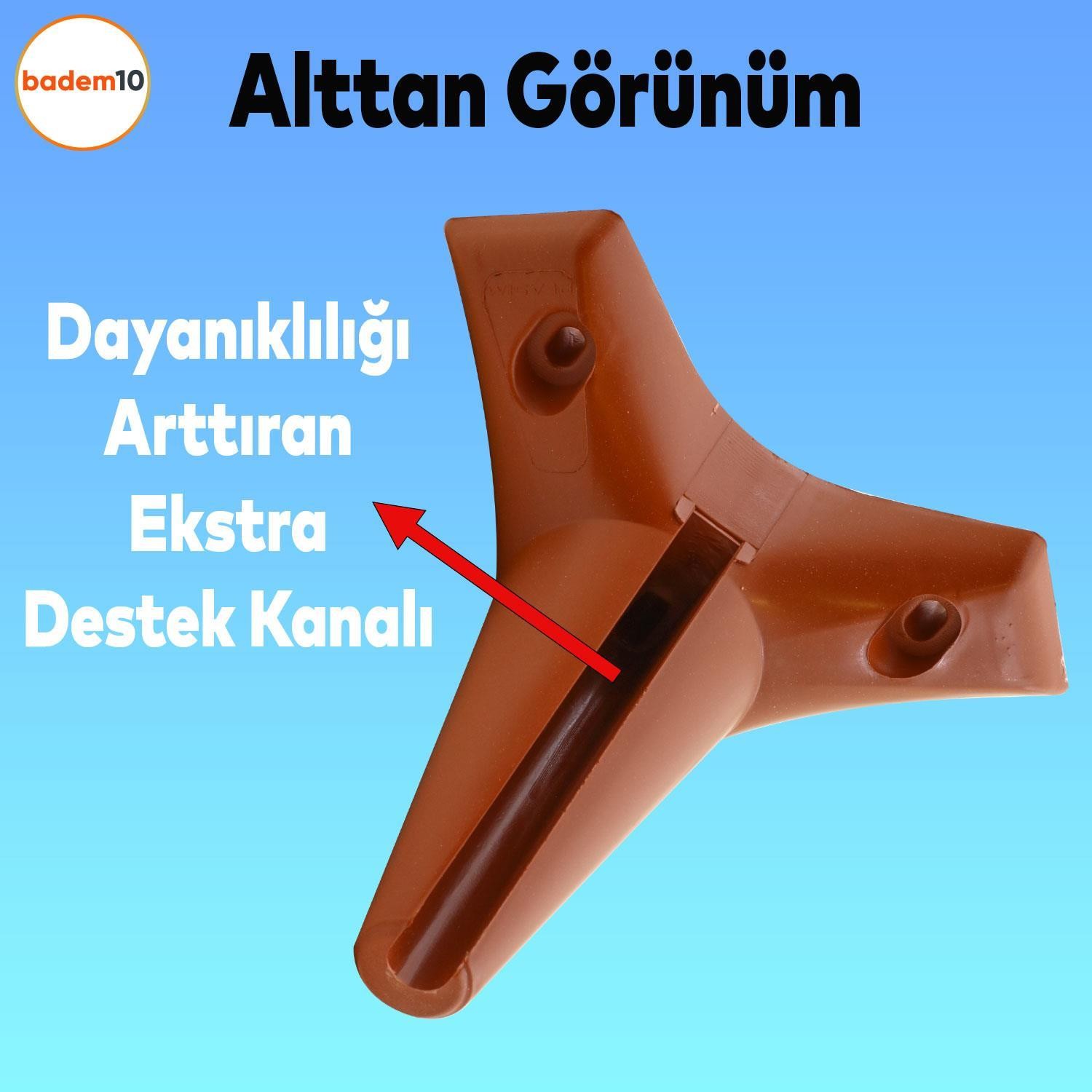 Aspen Lüks Mobilya Kanepe Koltuk Baza TV Ünitesi Ayağı Ayakları 12 cm Kahverengi Toptan Satış