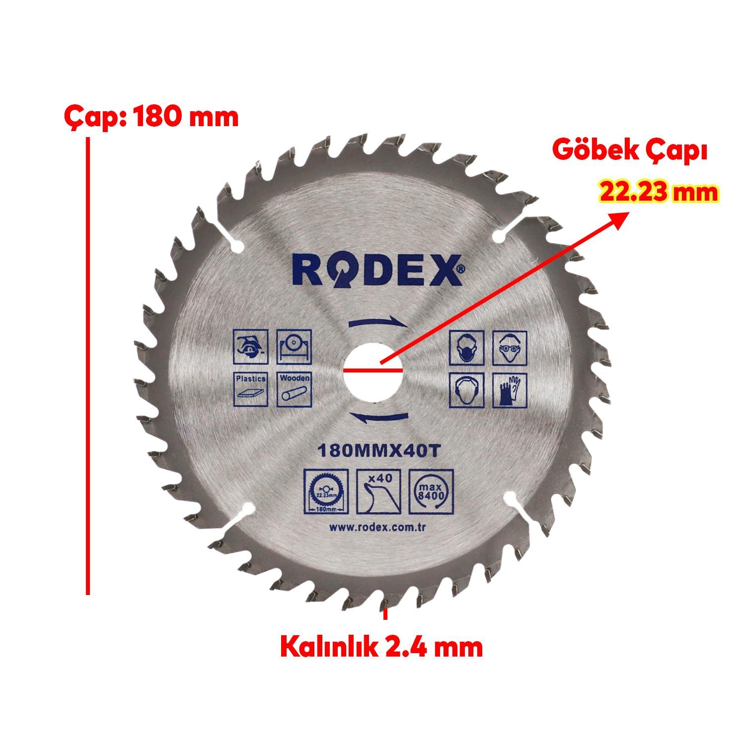 Ahşap MDF Mobilya Tahta Sunta Dolap Kesme Testeresi Metal Elmas Testere 180 mm 40 Diş