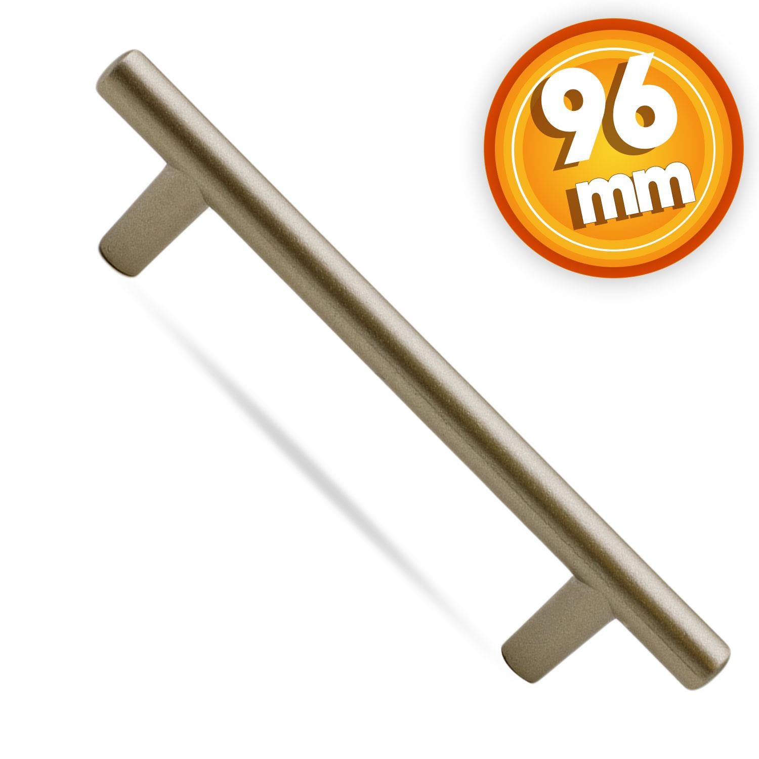 Gül Boylu Mobilya Mutfak Dolap Çekmece Dolabı Metal Kulpu Kulbu Kulpları Saten Renk (96 MM-9.6 CM)