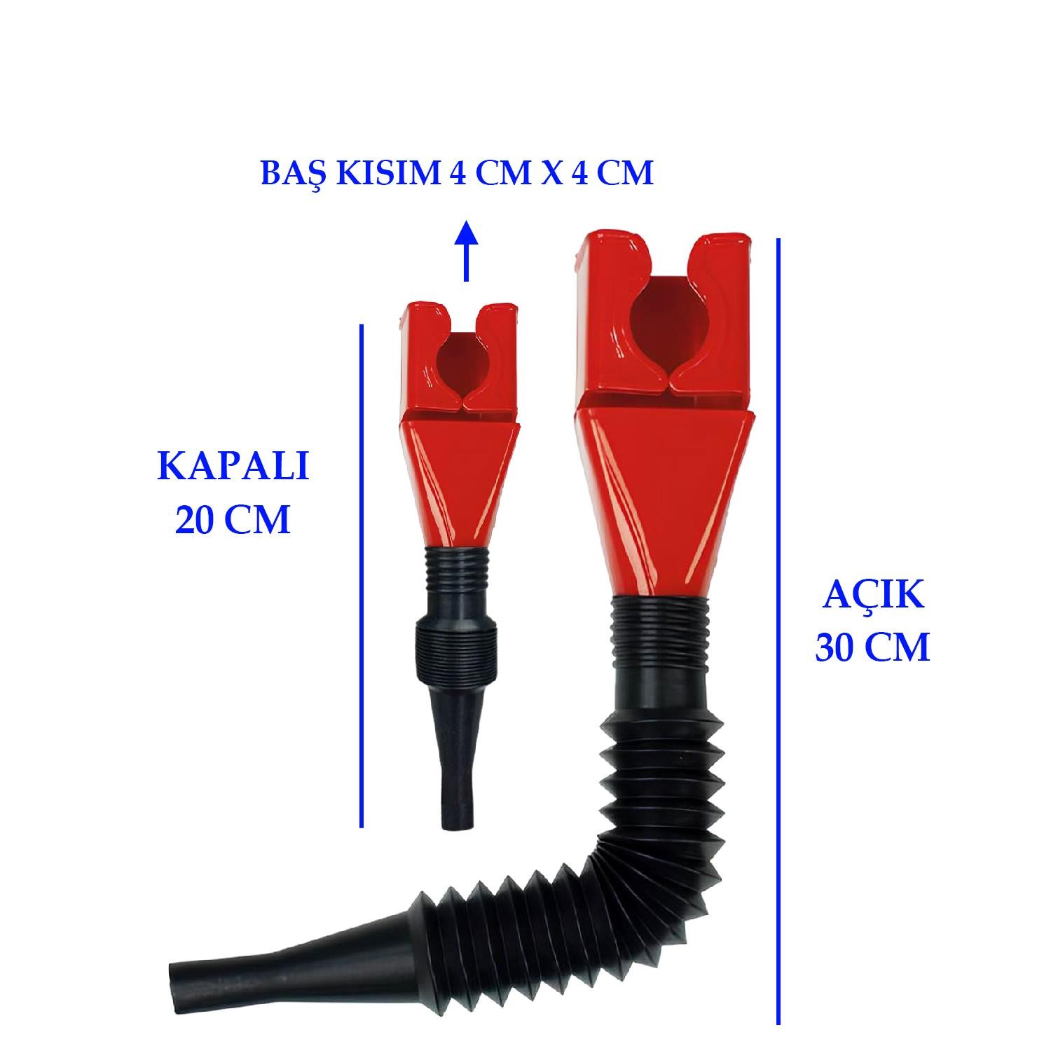 Akrobat Plastik Bidon Ağzı Huni Mazot Sıvı Yağ Benzin Su Pratik Boşaltma Uzayan Kısalan Oynar Uçlu