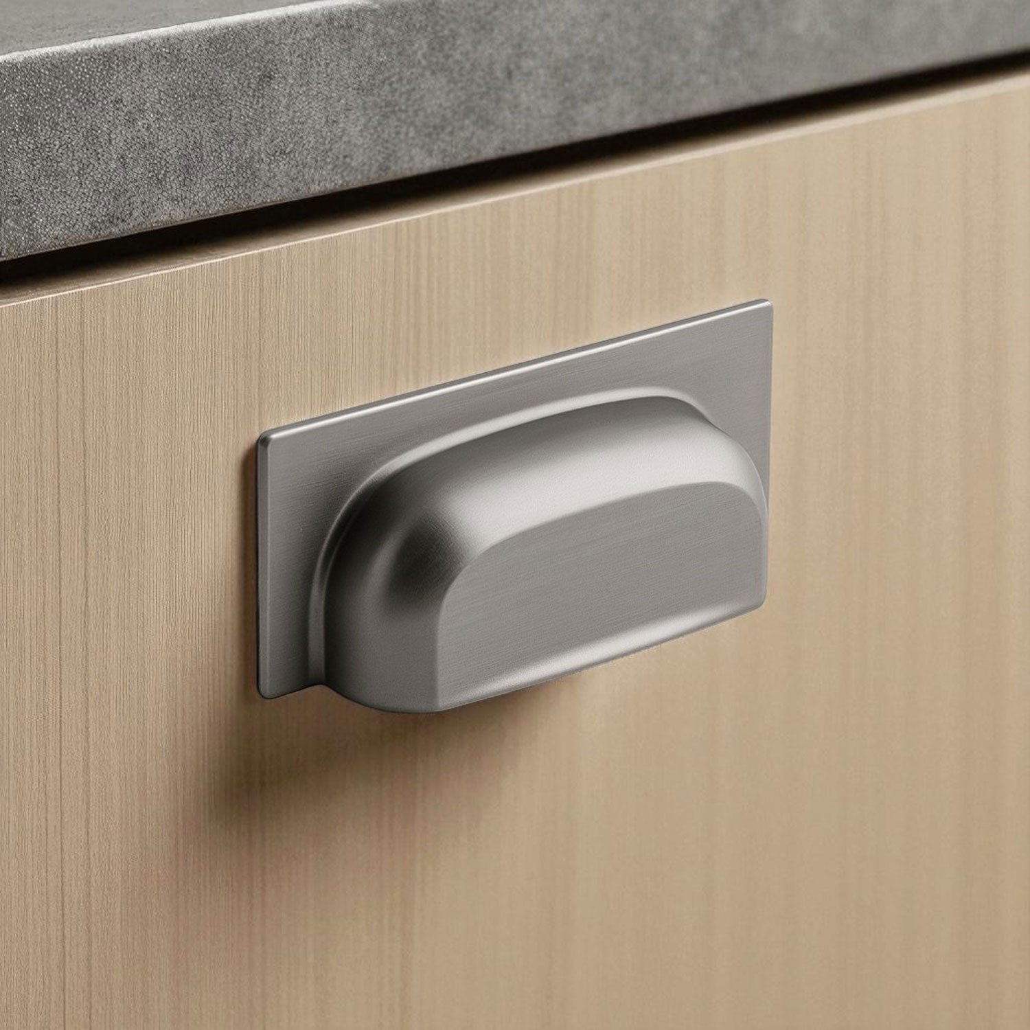 Vira Füme Metal Modern Kulp 64 mm Mobilya Çekmece Dolap Kapak Kulpu Ergonomik Dayanıklı Şık Tasarım