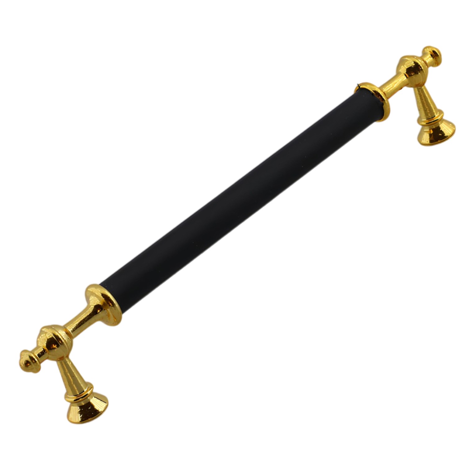 Melis (192 mm - 19.2 cm) Siyah Gold Metal Mobilya Mutfak Çekmece Dolap Dolabı Kulbu Kulpu Kulpları