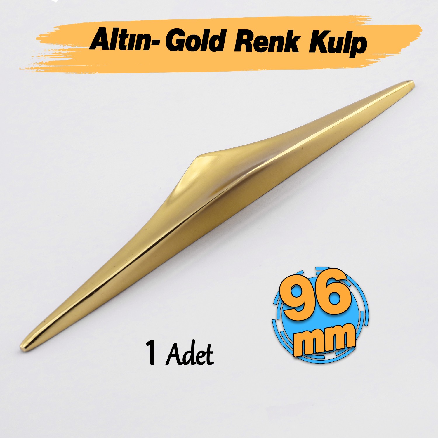 Olivin Altın Metal Kulp 96 mm - 9.6 cm Mobilya Çekmece Mutfak Dolabı Dolap Kulpları Kulbu Kulpu