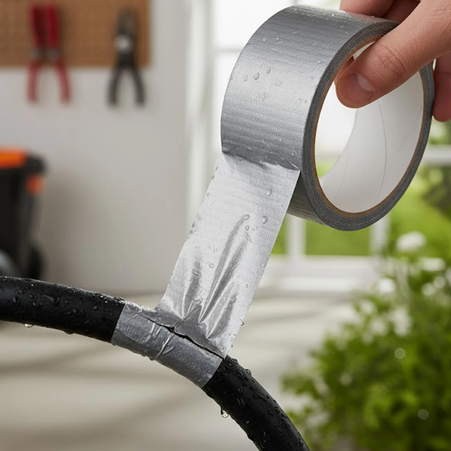 Gri Renkli Su Geçirmez Güçlü Tamir Bandı 48 mm x 10 mt Duct Tape Çok Amaçlı Tamirat Bandı