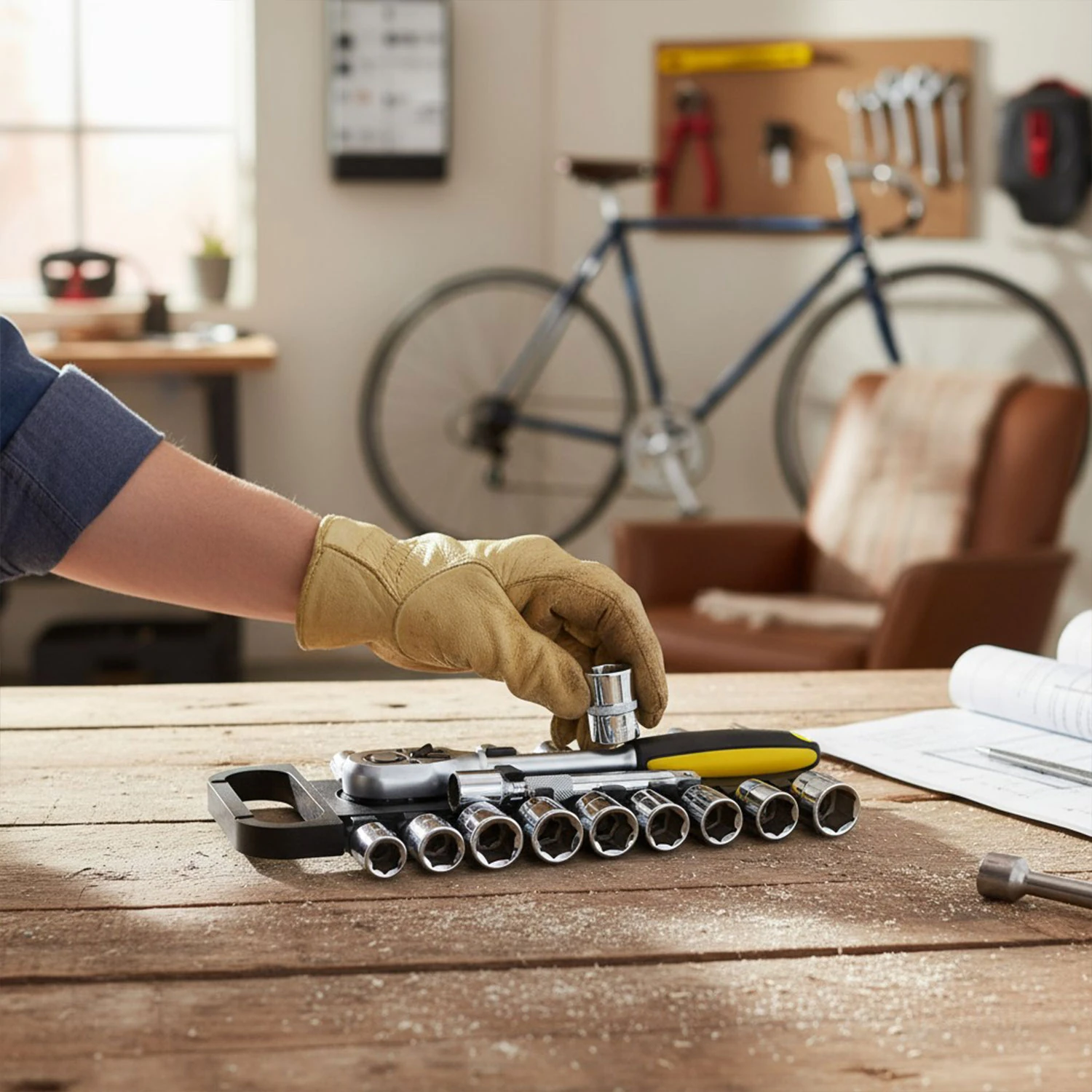 Profesyonel 1/2" Lokma Anahtar Seti 20 Parça Profesyonel Çok Amaçlı Tamir Bakım Lokma Takımı