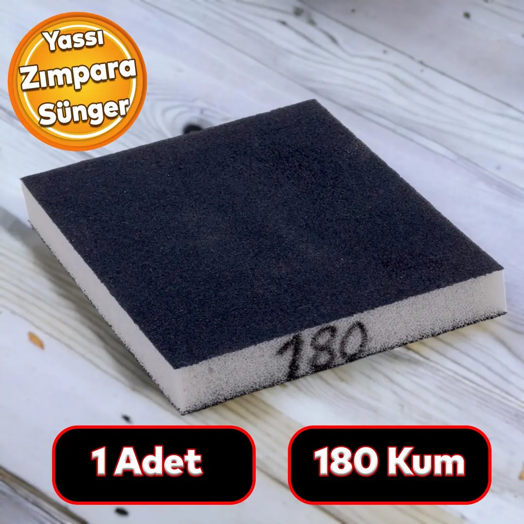 Yassı Sünger Zımpara 9.5 x 12.5 cm Takoz Blok Flex Taşlama Ahşap