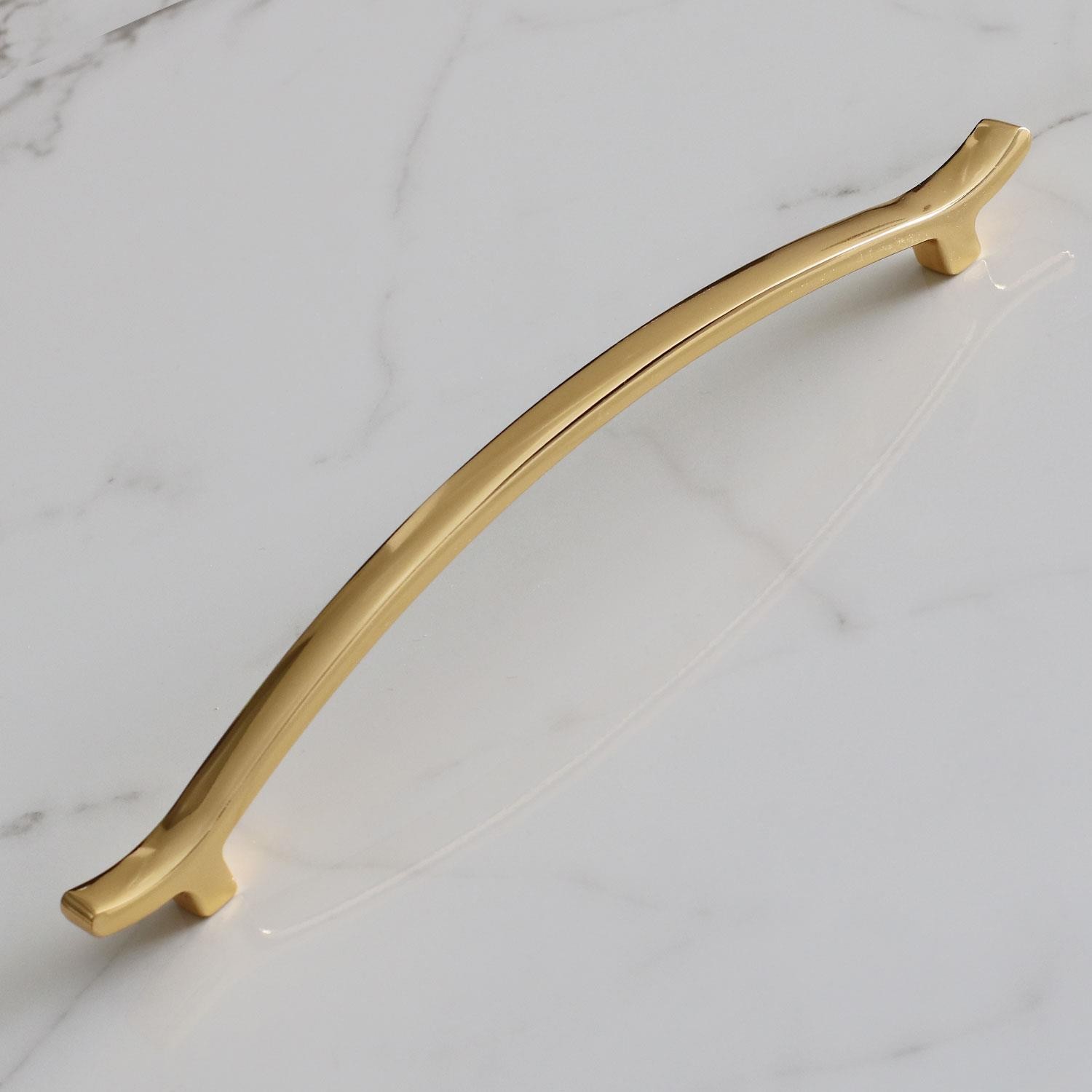 Merve (160 MM-16 CM) Gold Altın Metal Kulp Çekmece Mobilya Mutfak Dolap Kulpları Dolabı Kulbu Kulpu