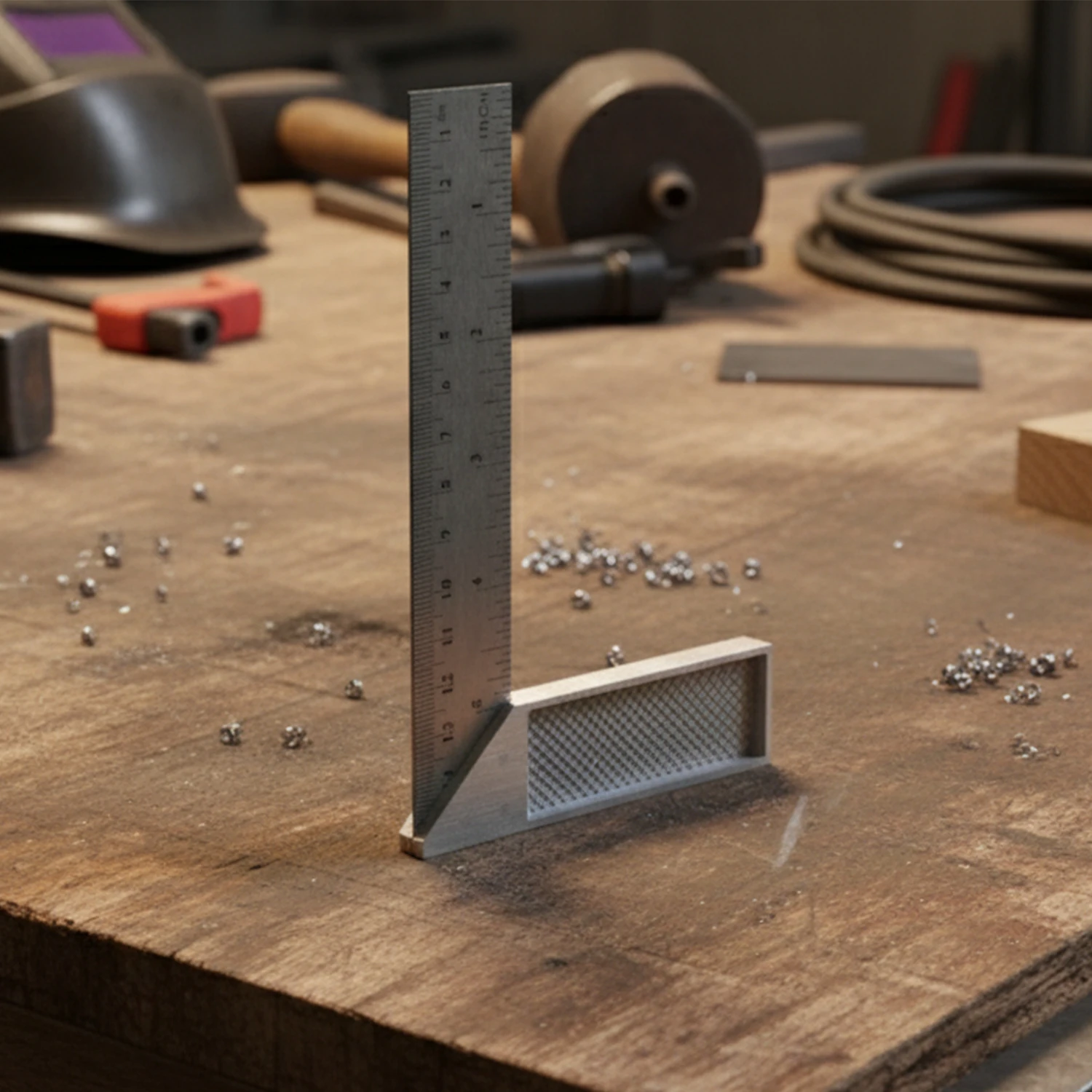 Alüminyum 15 cm 6 inch Kaynakçı L Gönye Marangoz Fayansçı Kaynakçı L Cetveli