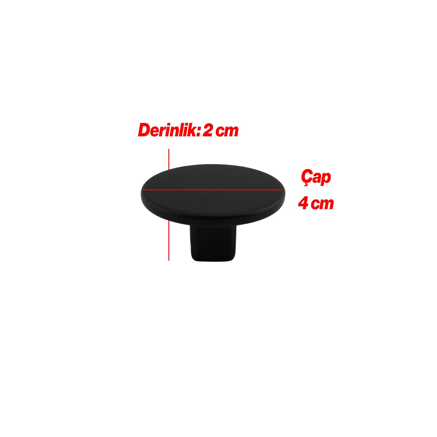 Tek Vidalı Düz Lüks Mat Siyah Düğme Metal Kulp Çekmece Mobilya Mutfak Dolabı Dolap Kulbu Kulplar